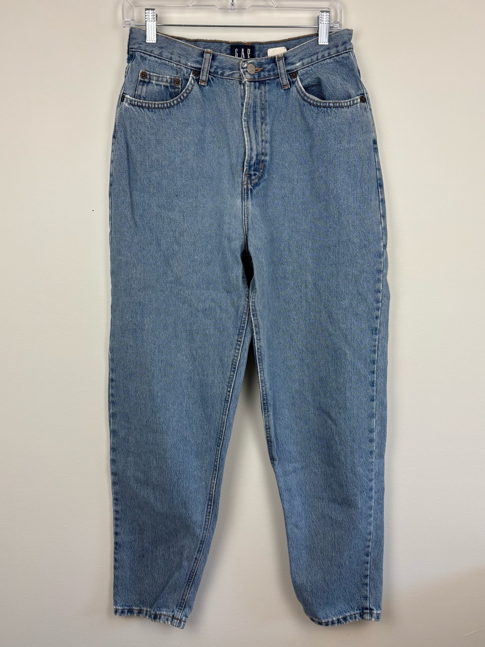 Vintage GAP Reverse Fit High-Rise Barrel Leg Jeans 100% Cotton Size 10 Worn In